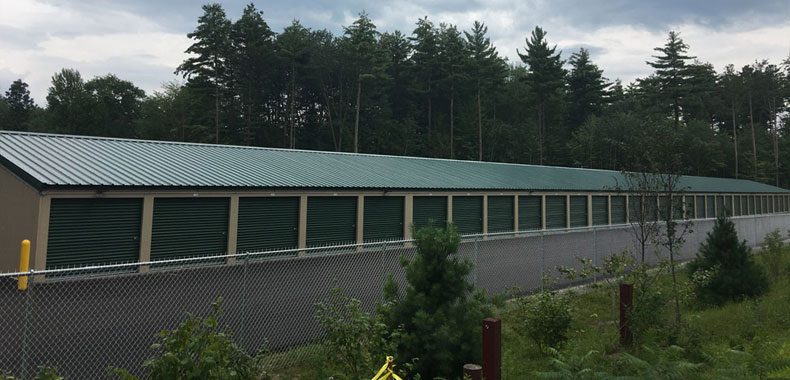 row of storage units at 48 Industrial Avenue